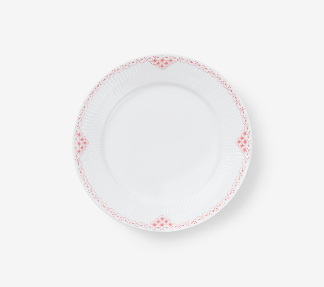 coral lace plate 22 cm