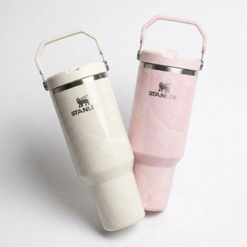 Stanley 40 oz Stainless Steel Ice Flow Flip Straw Tumbler