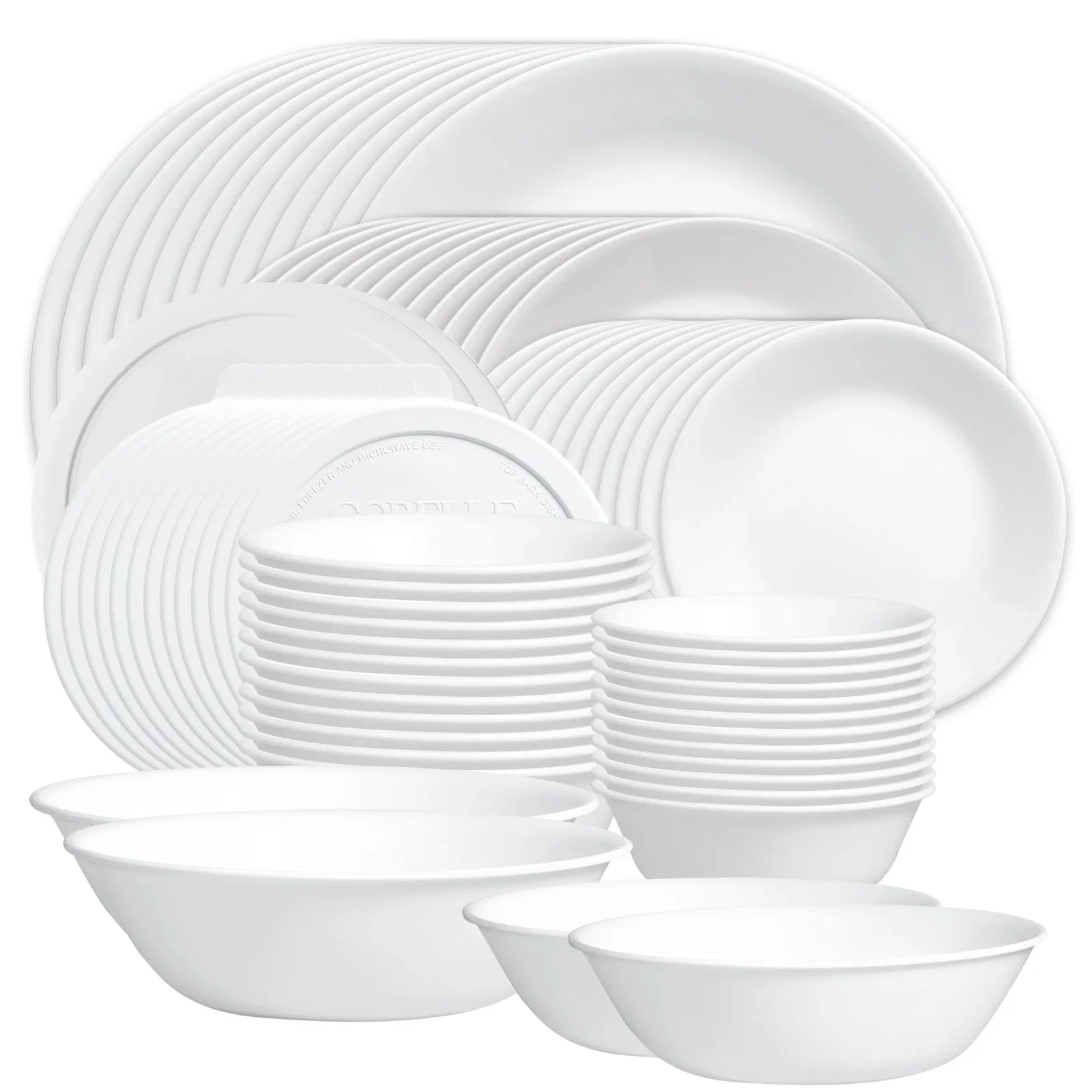 Image of Corelle® Winter Frost White 78-piece Dinnerware Set, Service for 12