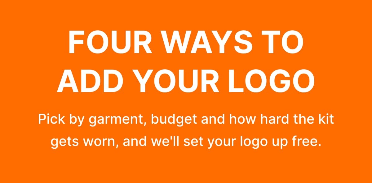 FOUR WAYS TO ADD YOUR LOGO