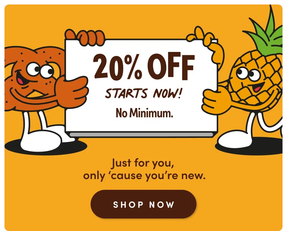 20% Off Starts Now! No Minimum