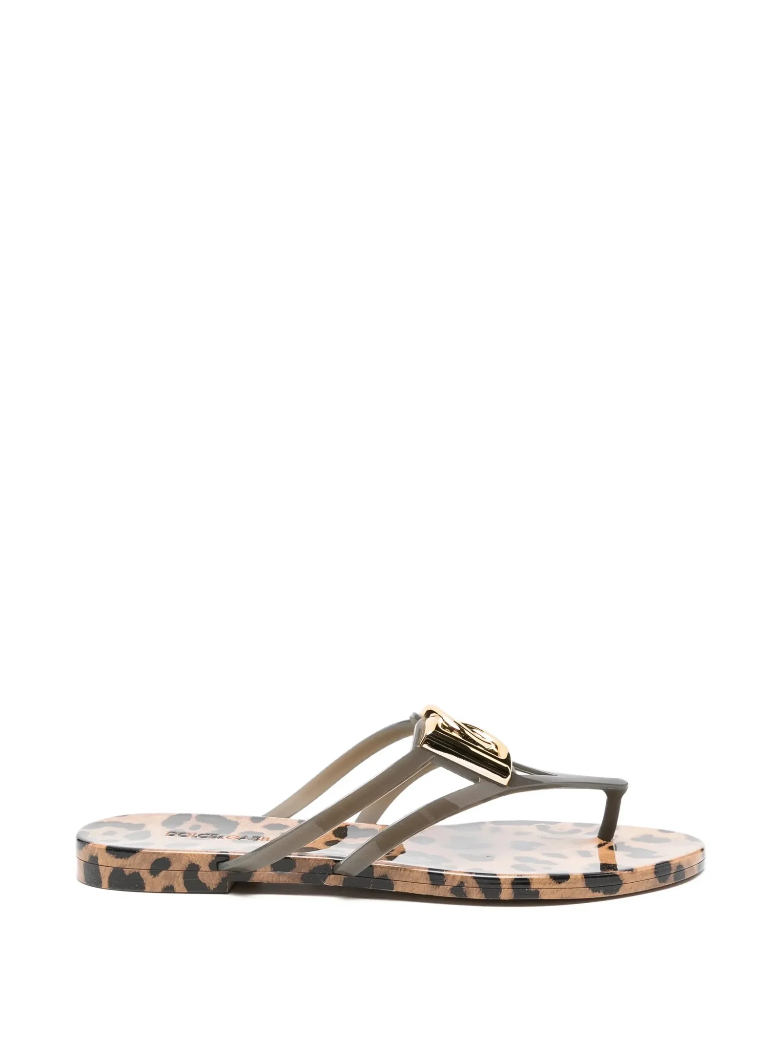 Image of Rubber beachwear slides with logo