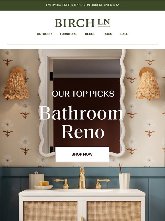 For your big reveal ✨ Shop classic bathroom upgrades.