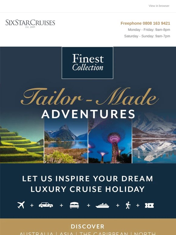 Discover our Tailormade Adventures Across the Globe 🌎