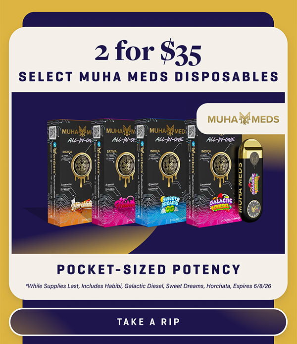 2/$35 MUHA 2g Vapes