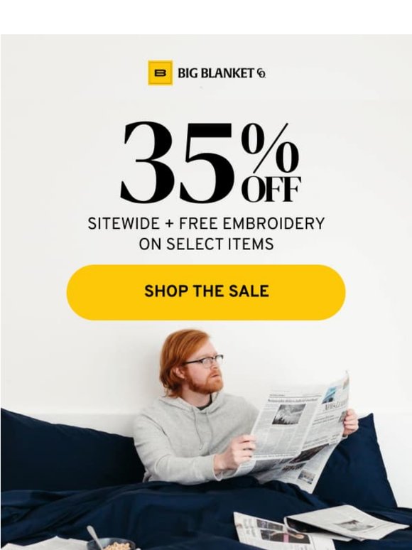 35% OFF 🤩 Let's snuggle up!