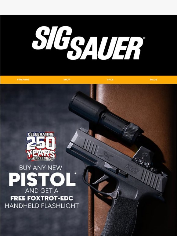 NEW: Buy a New Pistol, Get a Free FOXTROT-EDC Flashlight