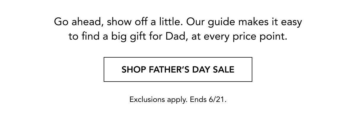 SHOP FATHER'S DAY SALE