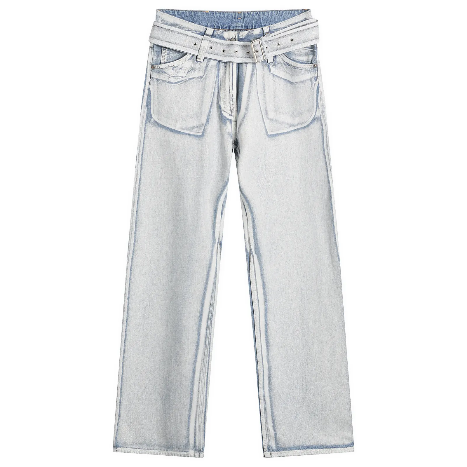 Acne Studios Page Blue Shadow Belted Jeans