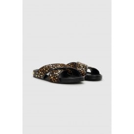 Anine Bing Emi Slides Leopard 