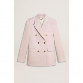 Golden Goose Journey Double Breasted Blazer Light Dry VW Tailoring Fabric Pink