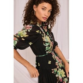 Charo Ruiz Criselle Long Dress Black Lagoon 