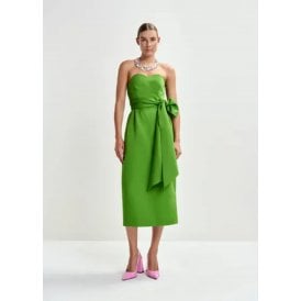 Essentiel Antwerp Juror Bustier Dress Spirulina Green 