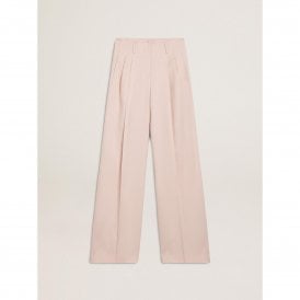 Golden Goose Journey Pleated Flavia Pants Light Dry VW Tailoring Fabric Pink