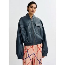Essentiel Antwerp Jalapeno Oversized Bomber Classic Navy