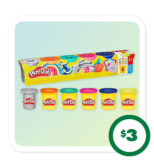$3 Play-Doh®, 6-pc.