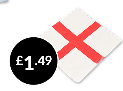 Pack of 20 World Cup 2026 England Napkins £1.49
