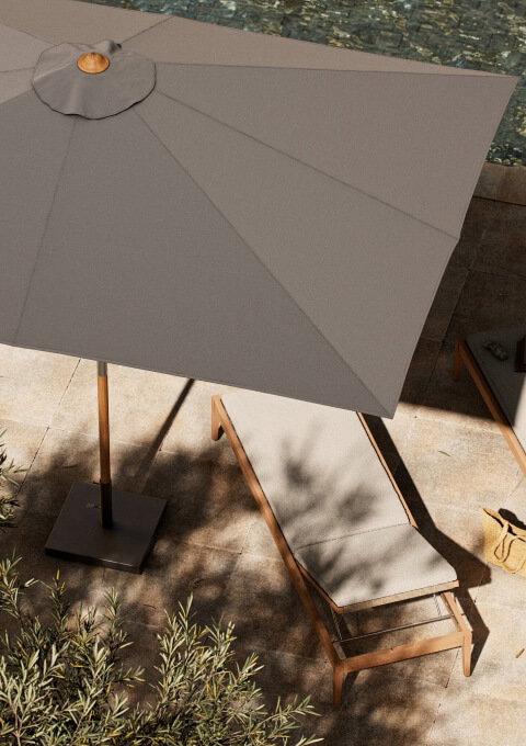 Baska Outdoor Umbrella  by Four Hands