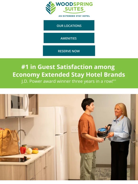 Stay Steady with WoodSpring Suites® Hotels