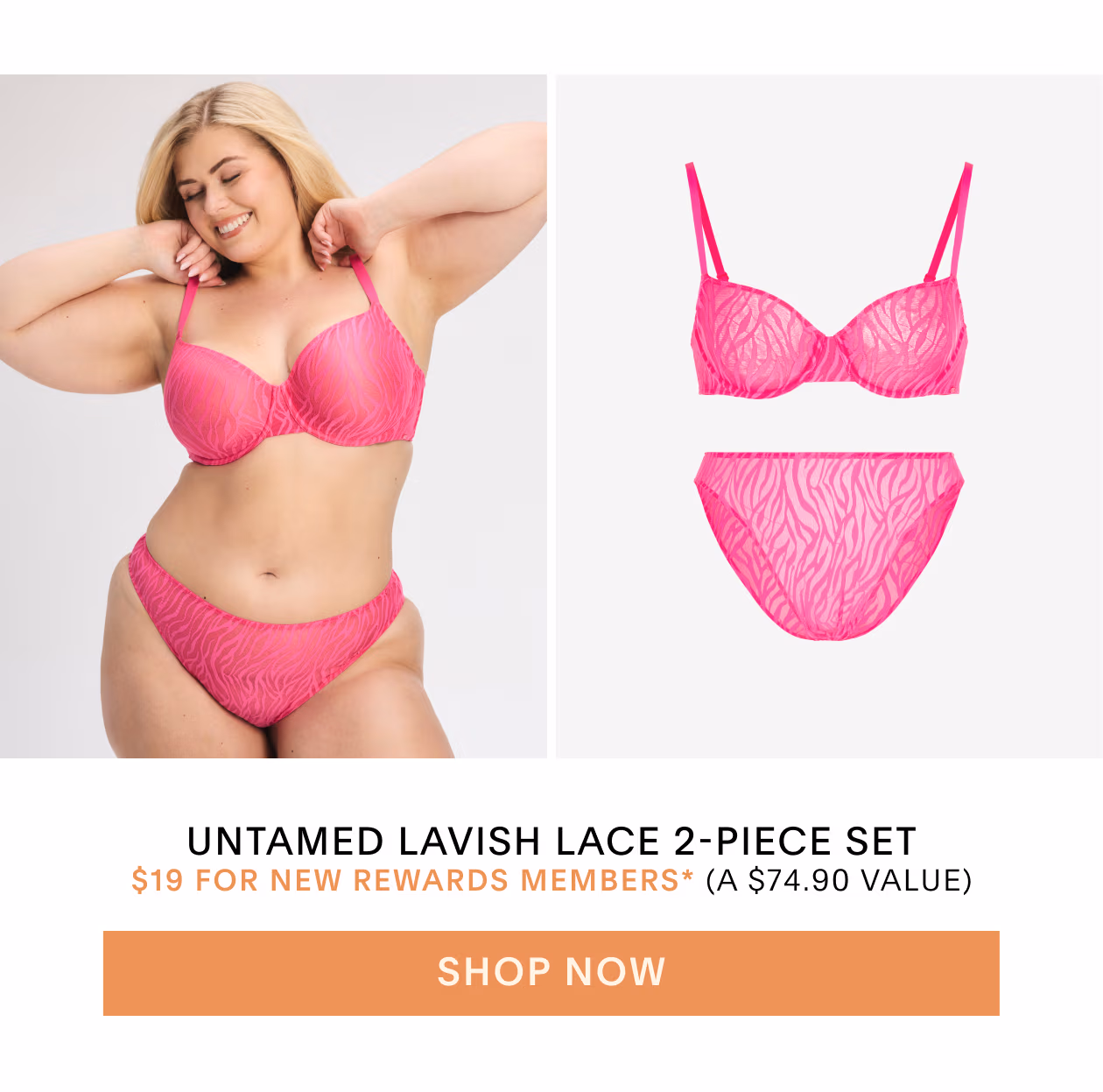 Untamed Lavish Lace 2-Piece Set