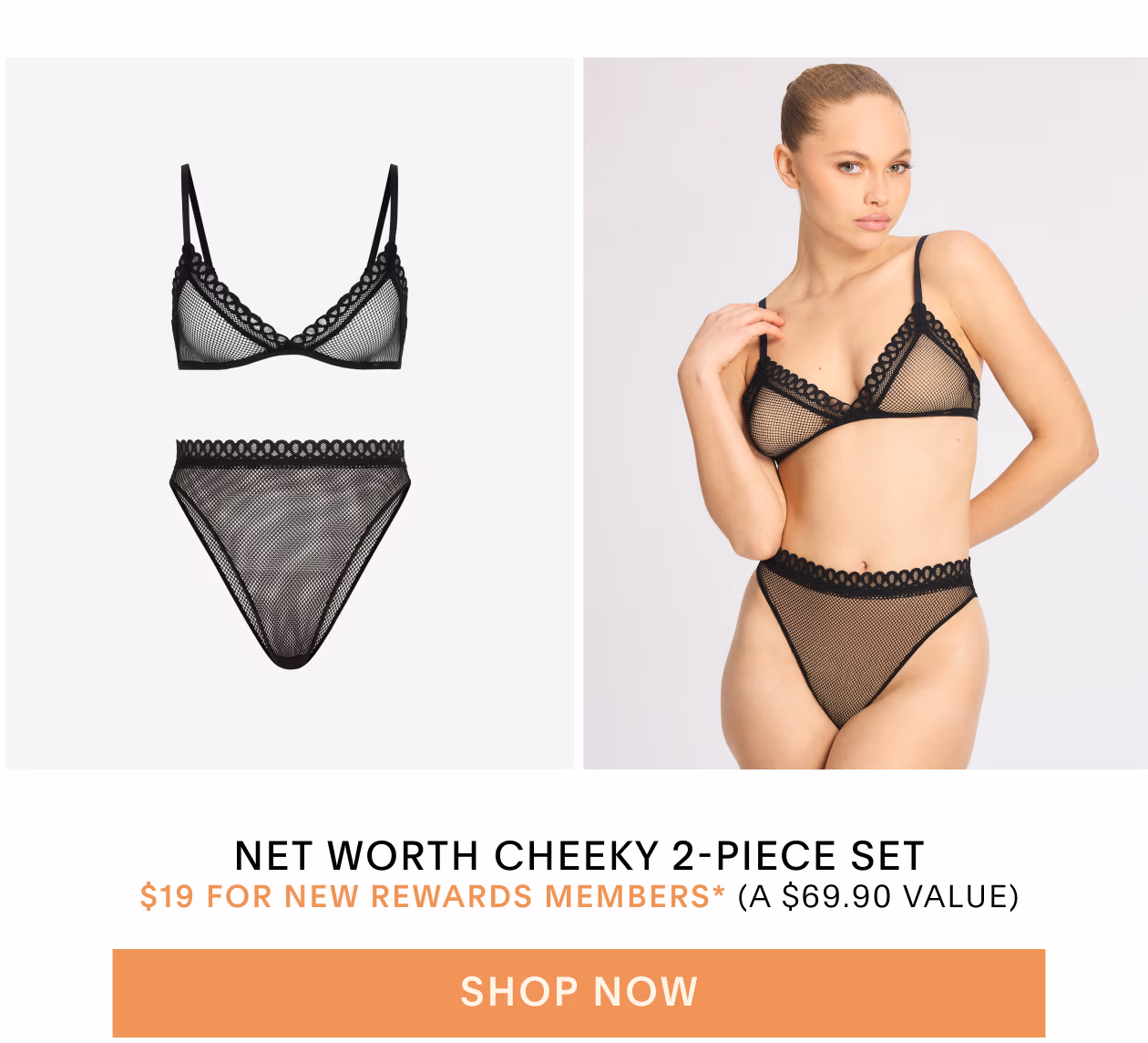 Net Worth Cheeky 2-Piece Set