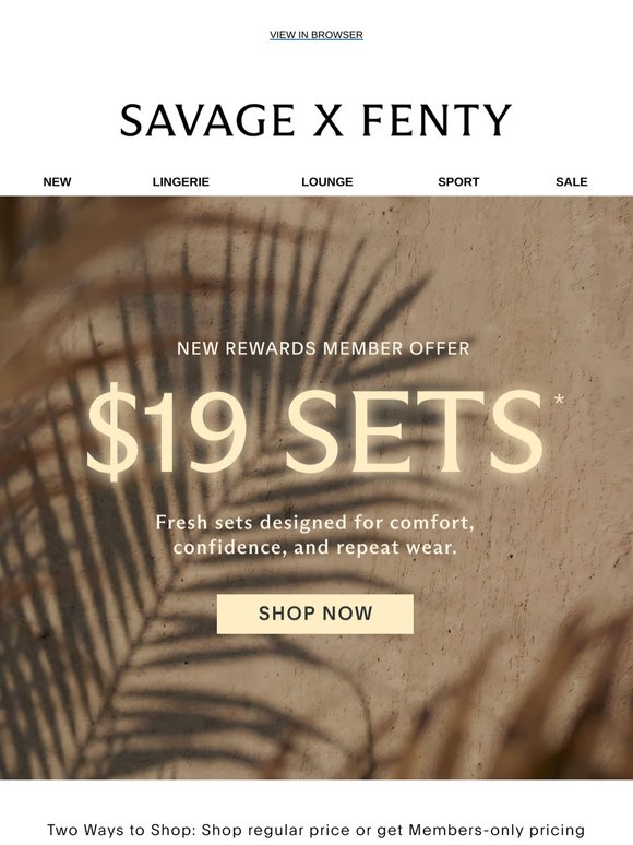 Your Next Matching Set Only $19