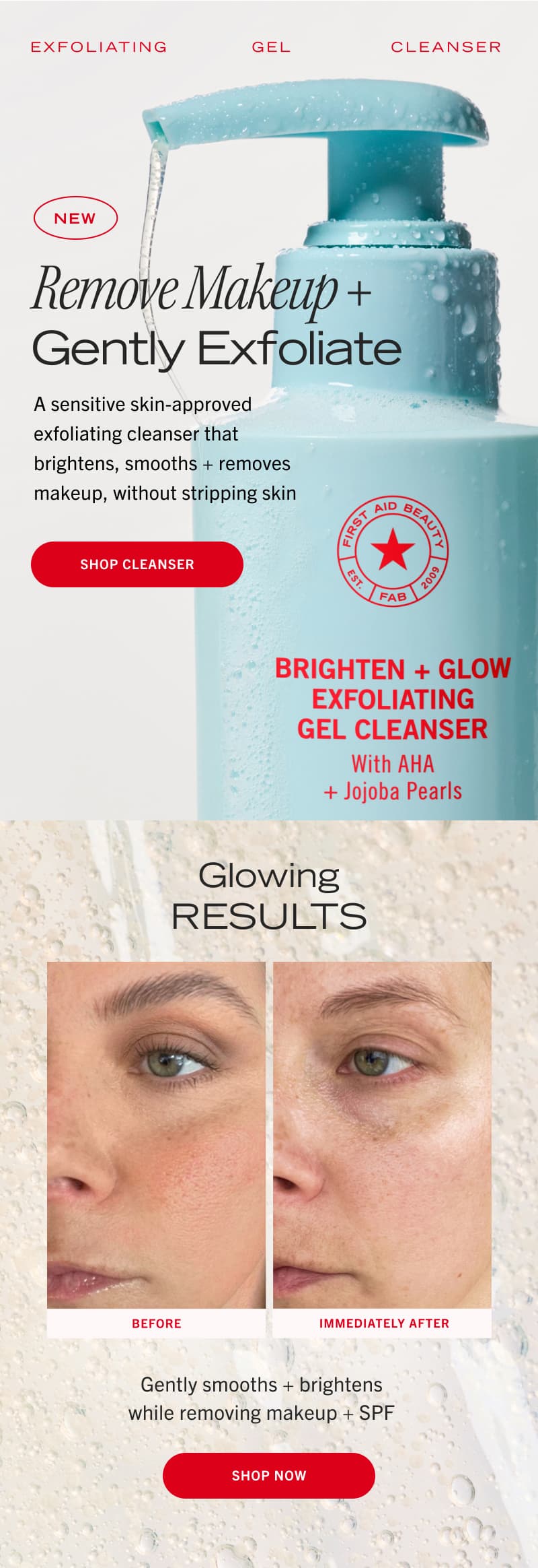 new exfoliating cleanser