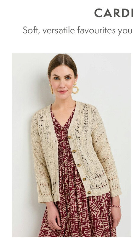 Textured V-Neck Cardigan