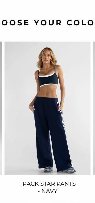 Track Star Pants - Navy