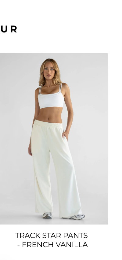 Track Star Pants  - French Vanilla
