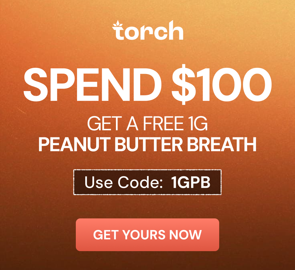 Spend $100 Get a Free 1G Peanut Butter Breath