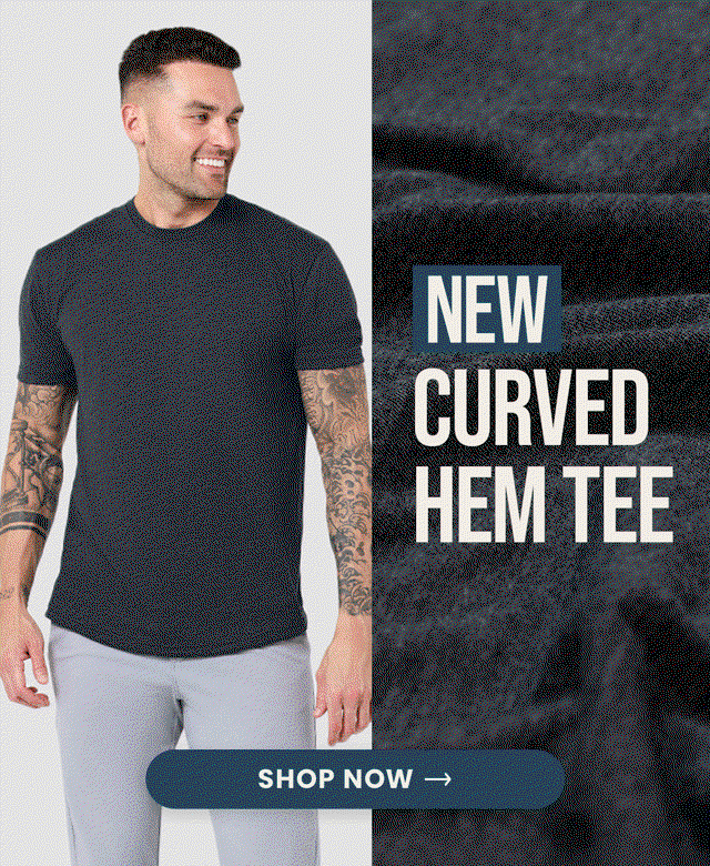 NEW curved hem tee