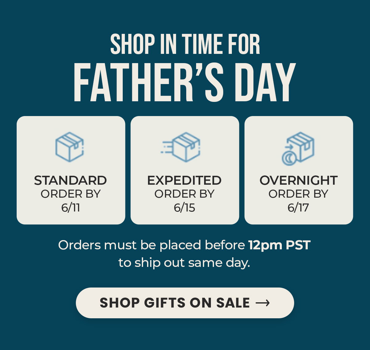 shop in time for father's day