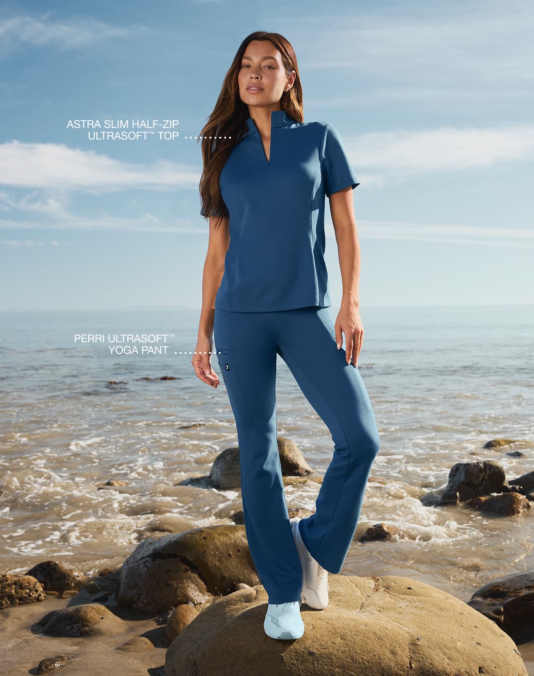 ASTRA SLIM HALF-ZIP ULTRASOFT™ TOP PERRI ULTRASOFT™ YOGA PANT
