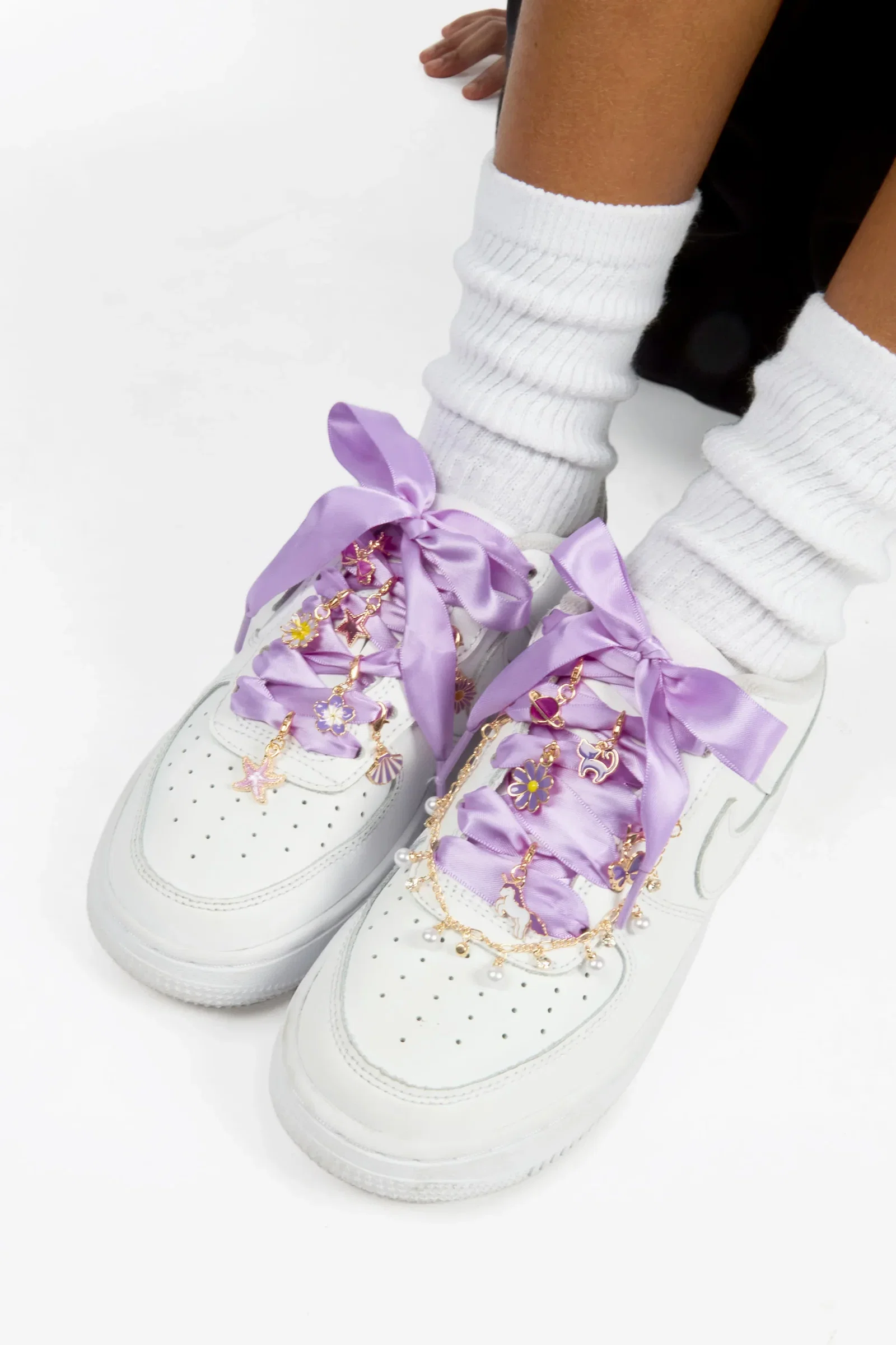 Image of Girls Blayem Light Purple Beads Shoe Charms