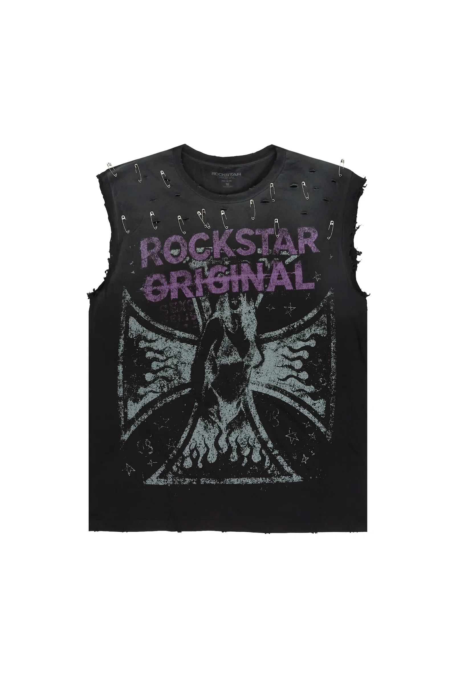 Image of Danyelle Black Cut Sleeve T-Shirt