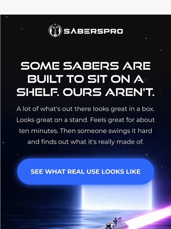 Not a Shelf Piece. A Saber. ⚔️