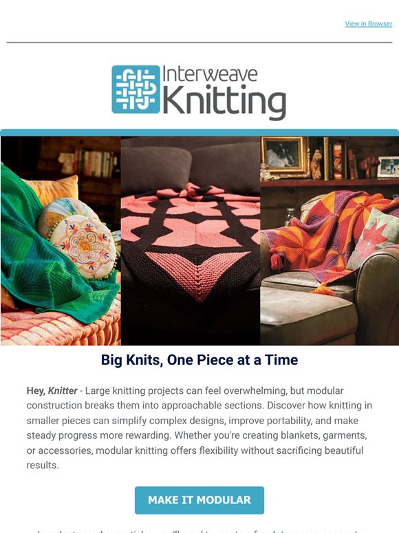 Big Knits, One Piece at a Time