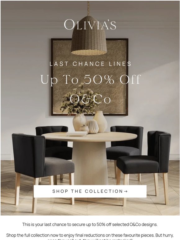 Up To 50% Off O&Co