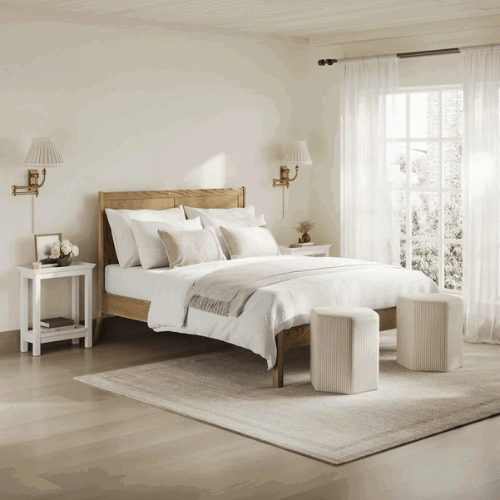 Lula King Size Bed - Smoked Wood