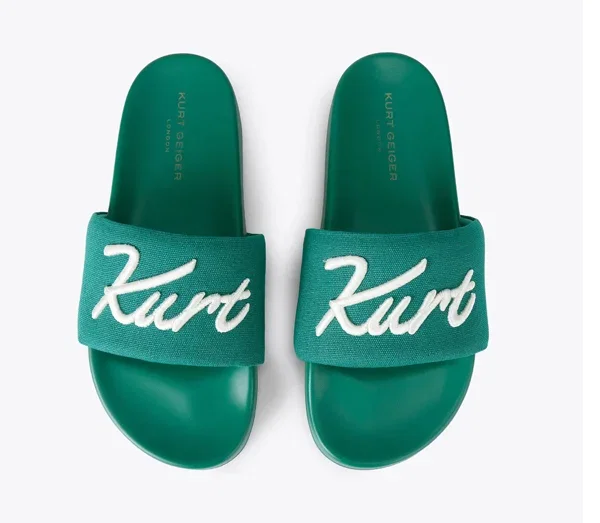 Script Slide Sandal