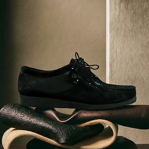 Shop Anderson Bell X Wallabee Black Embroidery