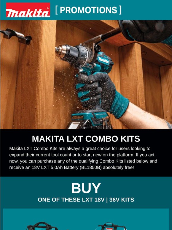 Makita LXT Combo Kits - Special Offer
