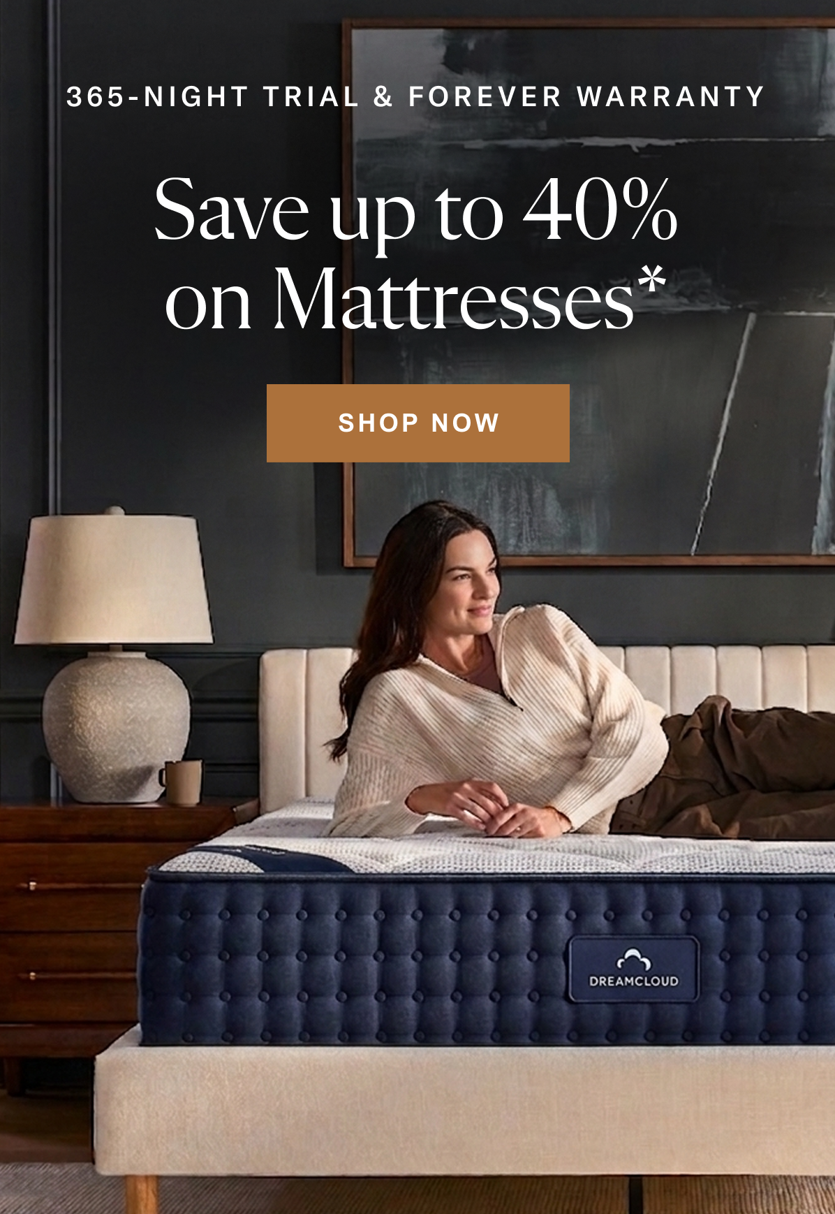 Save up to 40% on mattresses