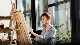 Создание картины за три часа в арт-студии Sunny Art