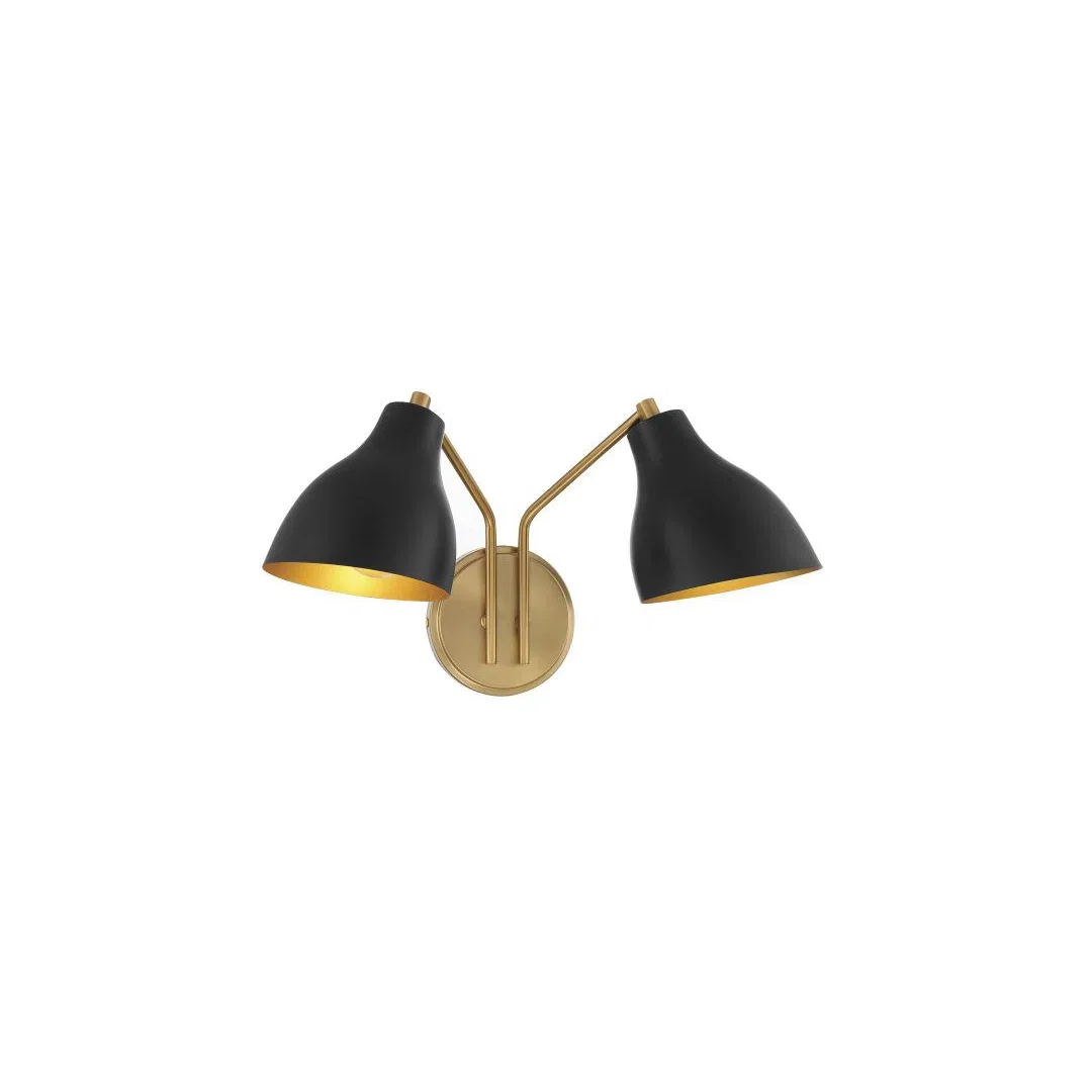 Elyse 17.5" W 2-Light Dimmable Armed Sconce