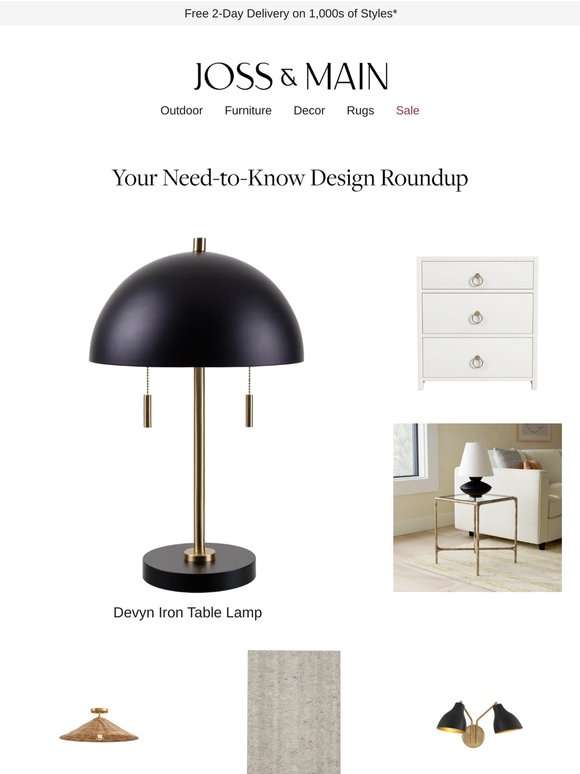 Worth a peek: the  Devyn Table Lamp
