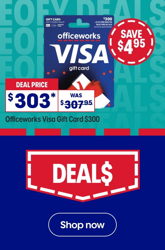 Officeworks Visa Gift Card $300
