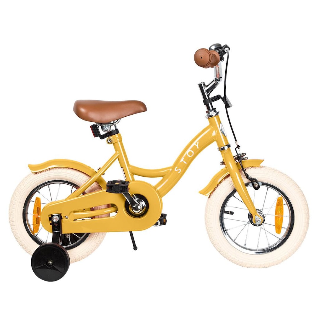 12" Vintage Cykel Yellow 2-4 Y