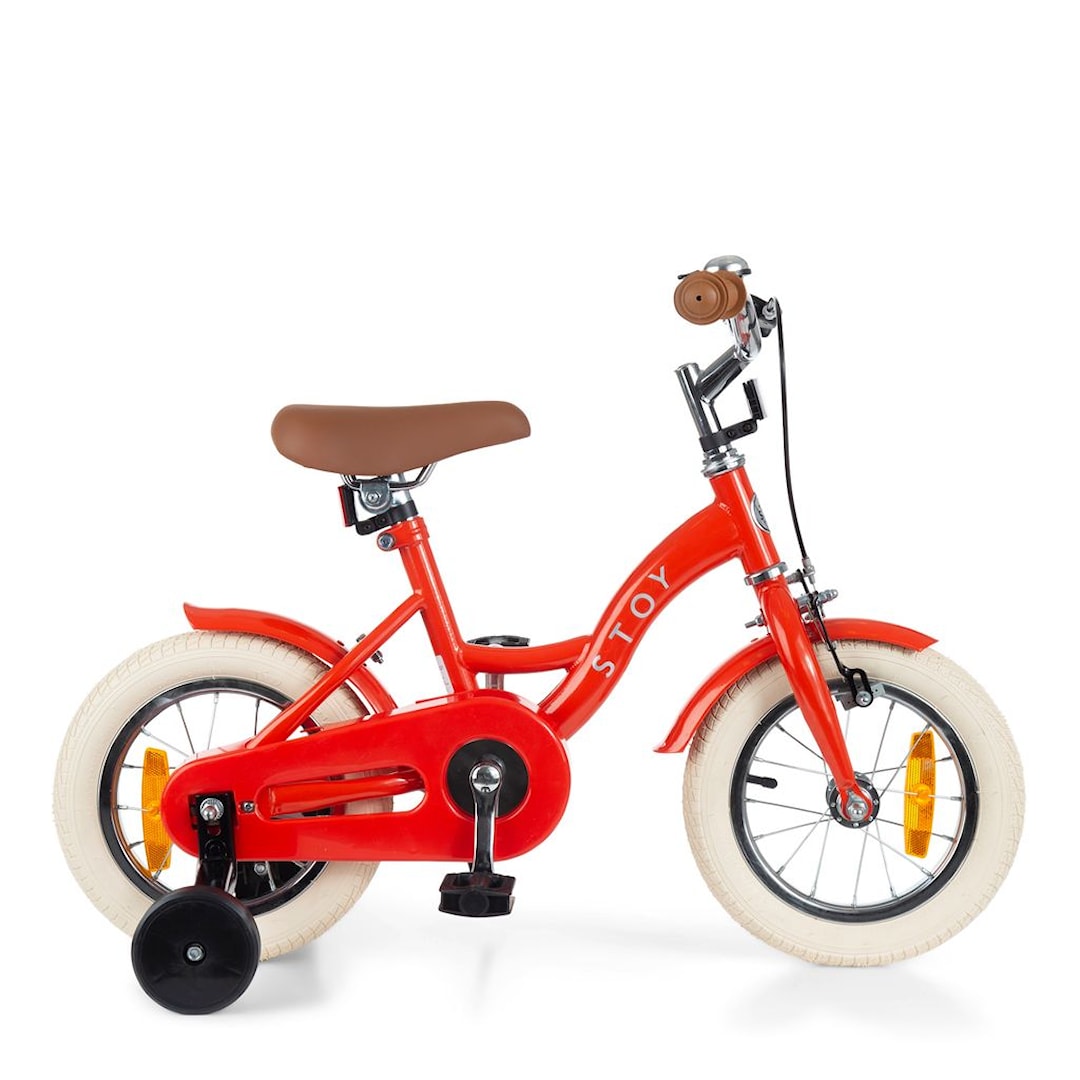 12" Vintage Cykel Red 2-4 Y